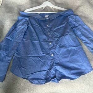 Club Monaco Light Blue Button-Up Top